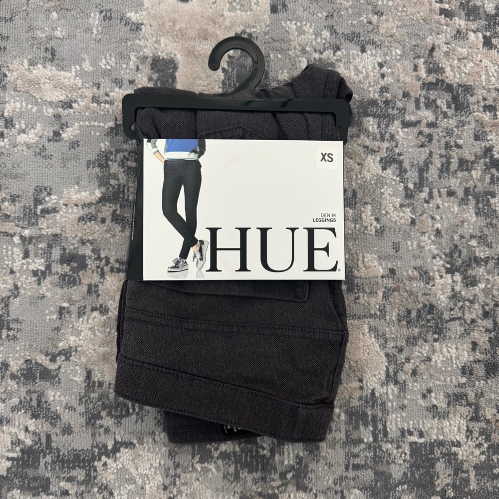 HUE Graphite Wash Denim Leggings